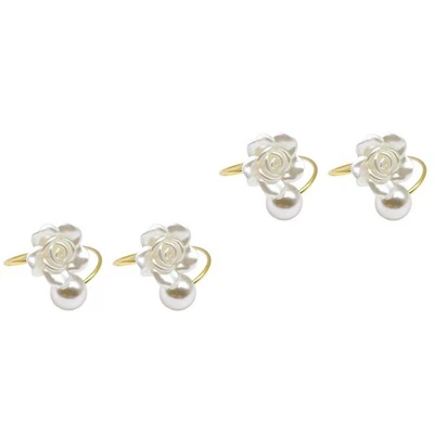  2 pezzi porta tovaglioli porta tovaglioli anelli per tovaglioli delicati - Immagine 1 di 4