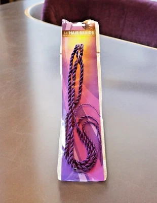 Фиолетовые 14-дюймовые вязаные крючком наращивания волос — предварительно закольцованные плетеные волосы — 3 шт. мягкие - Изображение 1 из 4