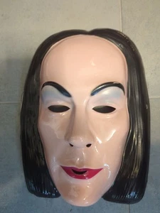 Maschera Halloween Vintage 1992 Morticia Addams Famiglia Rubini Classica Tv Show - Foto 1 di 3