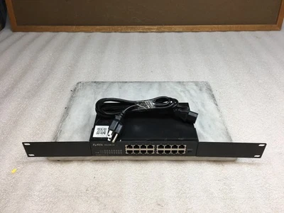 ZyXEL GS1100-16 16-Port 10/100/1000Base-T (1-6) Gigabit Unmanaged Switch w/Ears - Image 1 of 4