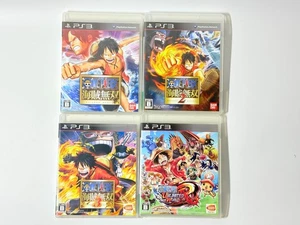 PlayStation 3 Software 3 set One Piece Pirate Warriors 1, 2, 3 Unlimited World - Picture 1 of 11