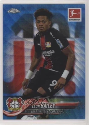 2018 Topps Chrome Bundesliga Blue Wave Refractor /99 Leon Bailey #38 Rookie RC - Image 1 of 2