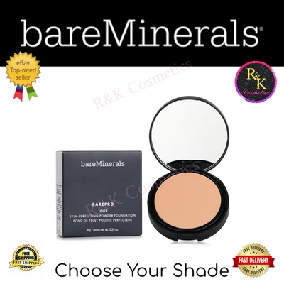 Bare Minerals Bare Pro 16Hr Skin Perfecting Powder Foundation 8g Choose Shade