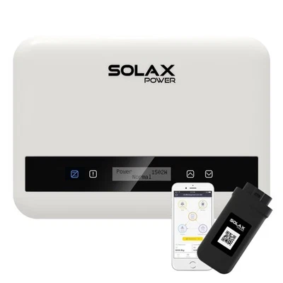 BAU-TECH SOLARENERGIE SolaX X1 Mini 1500 Watt Wechselrichter G4 (0% MwSt.*) mit Display & Wifi