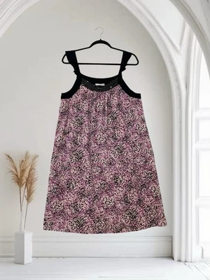 Kensie Dress Women’s Size Large Sequin Trim Geo Print Ruffle Sleeve Pockets $99 - Image 1 of 4