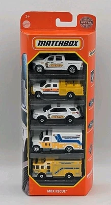 5 Pack Boone County Matchbox Cars - Sheriff Unit, EMS Ambulance, Fire Truck - Image 1 of 2