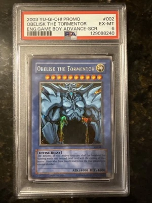 Yu-Gi-Oh! Game Boy Advance Secret Rare Obelisk the Tormentor GBI-002 PSA 6 - Image 1 of 3
