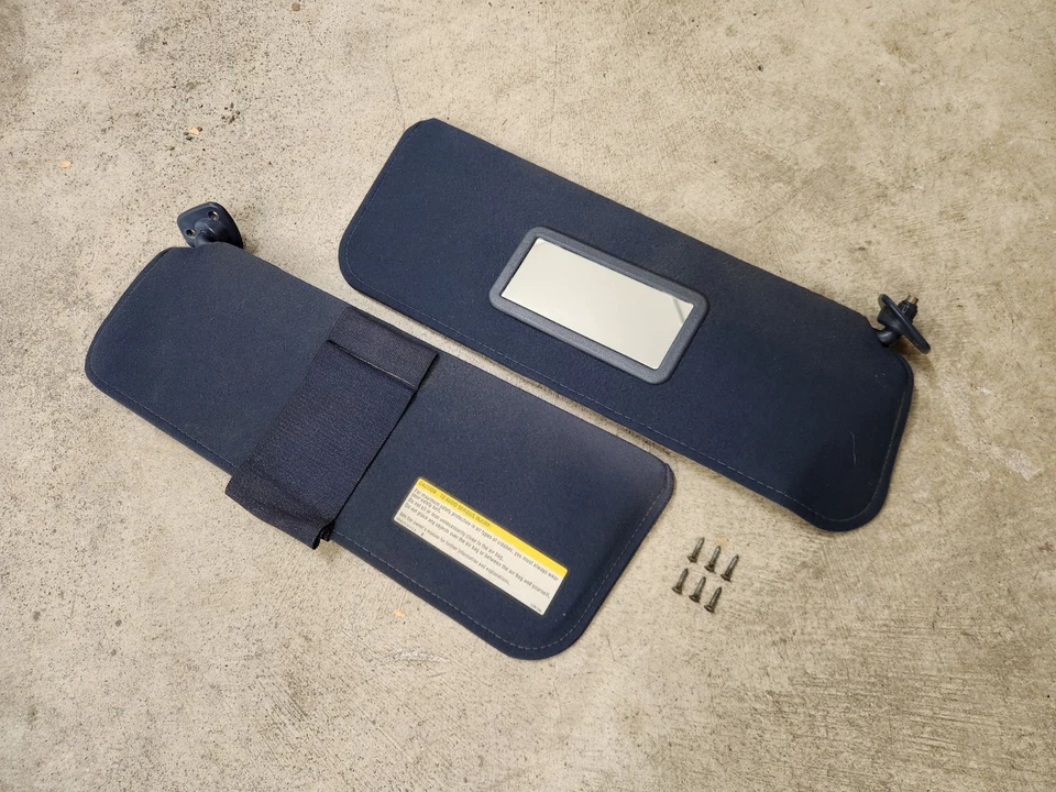 Chevy GMC GMT400 1988-1998 C/K 1500 2500 3500 par de parasoles azul Foto 1 de 4