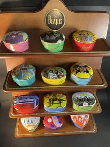 Franklin Mint Best of The Beatles Porcelain Music Box Collection With Shelf 1992 - Picture 1 of 23