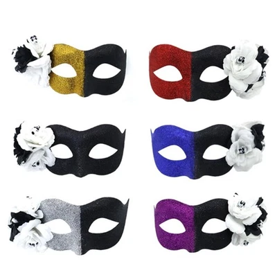 Halloween Mask Skulls Mask Day of Dead Mask Masquerade Mask Flower Mask - Image 1 of 4