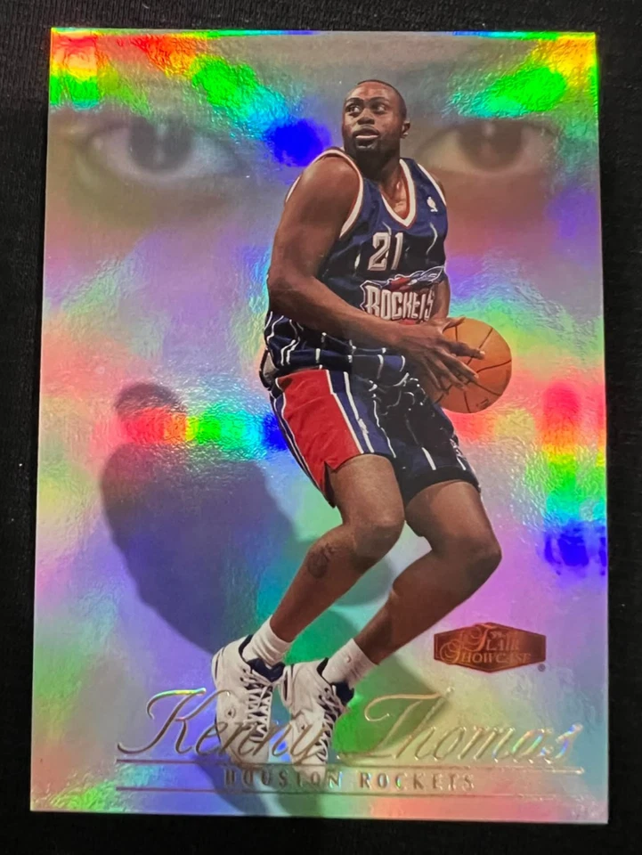 Tarjeta de novato Kenny Thomas 1999-00 Flair Showcase #113 RC #0278/2000 Rockets Foto 1 de 1