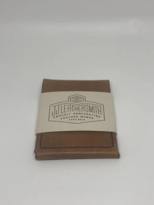 JJ Leathersmith Lucais International Minimalist Honey Brown Leather Wallet - Picture 1 of 4