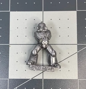 Classic 40K SPACE MARINE MK7 #1 Armour astartes metal GW 1992 oldhammer OOP AZ25 - Picture 1 of 2