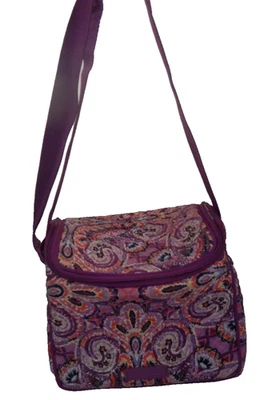 Vera Bradley Purple Dream Tapeçaria Stay Cooler Lancheira Caixa com Alça de Ombro - Imagem 1 de 4