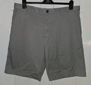 TOMMY BAHAMA gray Stretch Cotton Blend Bermuda Logo Shorts 40 - Picture 1 of 6