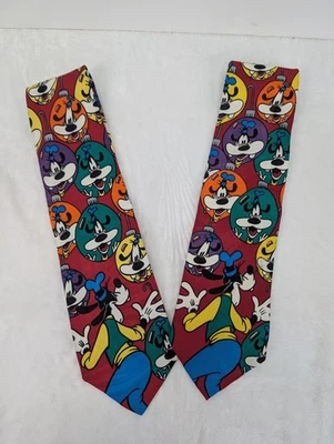 Corbata de Navidad Goofy vintage roja 44" adorno Foto 1 de 4