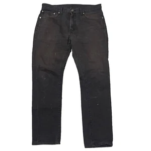 Levis 513 Jeans Mens Sz 34x30 Gray Slim Straight Leg Stretch Flex Distressed - Picture 1 of 13