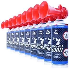 9 x AAB SIGNAL GAS HORN 400ml - GAS-HUPE, LUFT-HUPE, DRUCKLUFT-HUPE, HORN-S - Bild 1 von 9