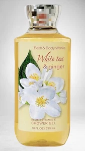 1 Bath & Body Works WEISSER TEE & INGWER DAMEN KÖRPERWASCHGEL DUSCHGEL 10 FLÜSSIGE OZ NEU - Bild 1 von 1