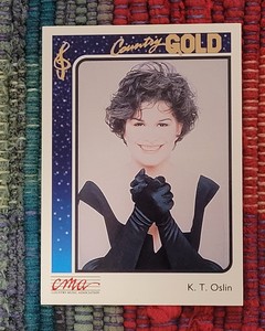 K. T. OLSIN #68. GOLD FOIL LETTERING. 1992 CMA COUNTRY GOLD TRADING CARD