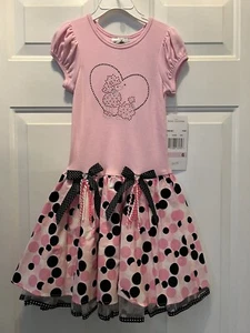 Rare Editions NWT Girls French Poodle Dress Spring/Summer/Party Size 6 - Picture 1 of 4