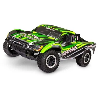 Traxxas 58234-8 Slash 1:10 2WD SC RTR Brushed, clipless inkl. Akku+Lader -grün - Bild 1 von 2