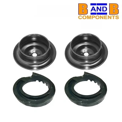 SHOCK SPRING TOP PLATES & RUBBERS REAR x 2 VW GOLF MK2 MK3 CORRADO A2104 - Image 1 of 4