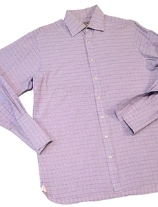 Thomas Pink Mens Dress Shirt French Cuff Multicolor Check Size 15.5 - Picture 1 of 16