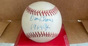DEAN CHANCE 1969 CY SIGNED AUTO VINTAGE A.L. BASEBALL BECKETT AUTH - Picture 1 of 2