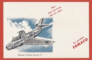 BUVARD - PRODUIT FAMACO POUR LE CUIR - CHASSEUR A REACTION MYSTERE IV - Photo 1/1
