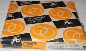 Juego de anillos de pistón 1959-1974 Triumph T100 500cc Hepolite Reino Unido 13570 + 0,060" tamaño - 14 - Imagen 1 de 1