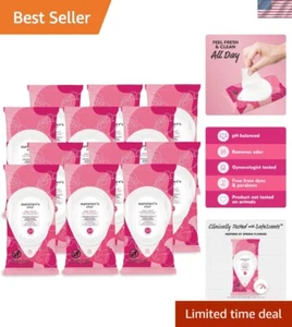 Feminine Cleansing Wipes, Sheer Floral, 32 Count, 12 Pack - Picture 1 of 8