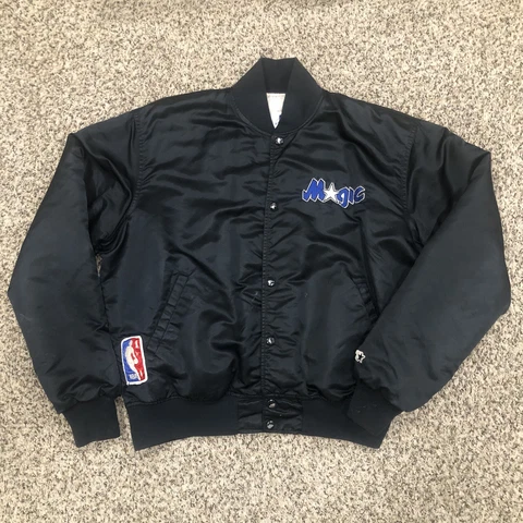 Vintage STARTER NBA Orlando Magic Satin Jacket Size Xl Cover