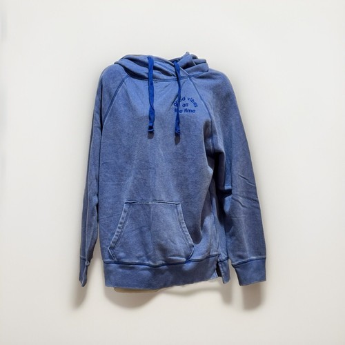 UNDERCOVER Felpa con cappuccio Victorias Secret ROSA tutti i giorni pullover felpa piccola blu nuova