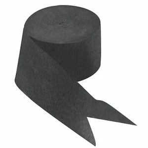 Black Paper Streamer, Party Decor, 1 Piece - Picture 1 of 1
