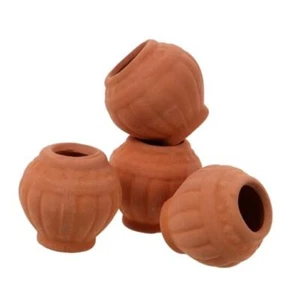 4 Pcs Terracotta Plant Pots Small Clay Pots for Succulents Cacti and Indoor - Picture 1 of 8