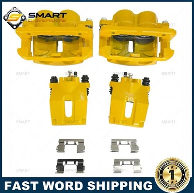Yellow Front and Rear Disc Brake Calipers For 05 - 08 Ford F-150 Lincoln Mark LT - Image 1 of 4