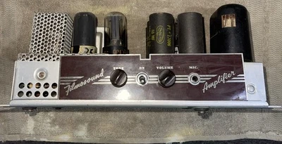 Amplificador de Tubo Bell & Howell 16mm Filmosound Vintage Modelo 185 Guitarra AMP Foto 1 de 4