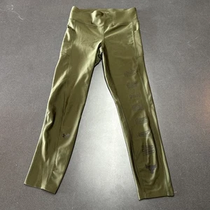 Under Armour Project Rock 7/8-Leggings Damen Gr. Small grün Warrior Kompression - Bild 1 von 10