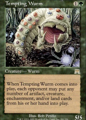 Onslaught #291 Tempting Wurm - Image 1 of 2