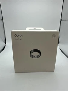 OURA Ring Gen 4 - Black - Size 9 - NEW (Open Box) - Free Fast Shipping - Picture 1 of 7