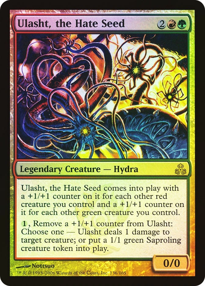 MTG FOIL Ulasht, the Hate Seed  - Guildpact #136 - Image 1 of 1