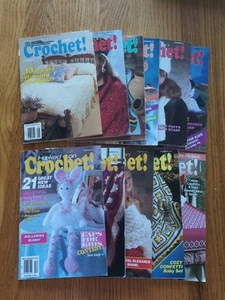 Hooked On Crochet Lot Of 11 Magazines Num 15 1989 - Num 46 1994 - Imagen 1 de 15
