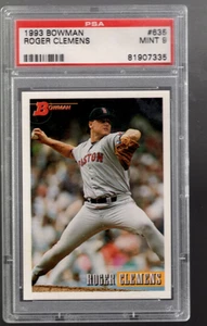 SLA91- 1993 Bowman #635 Roger Clemens - PSA Mint (9) - Picture 1 of 2