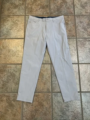 Nuevo -33x30 Adidas Golf Go-to 5 Bolsillos Calce Cónico Pantalones Gris GM0057 Verde Prima Foto 1 de 4