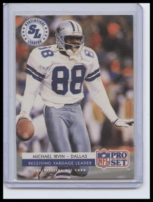 1992 Pro Set FACT Mobil #10 Michael Irvin - Image 1 of 2
