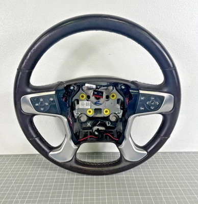2014 - 2018 GMC Sierra 1500 Cocoa H2T Leather Steering Wheel Silverado Tahoe - Image 1 of 4