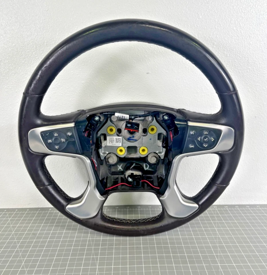 2014 - 2018 GMC Sierra 1500 Cocoa H2T Leather Steering Wheel Silverado Tahoe - Image 1 of 4