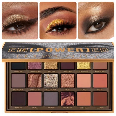 Huda Beauty Empowered Mirrored Eyeshadow Palette 16.8g / 0.59 Oz NEW IN BOX - Image 1 of 4