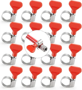 16pz Morsetto Tubo Fusto Birra Acciaio Inox 10-16Mm Regolabile Accoppiatore D Regolazione CO2 - Foto 1 di 12